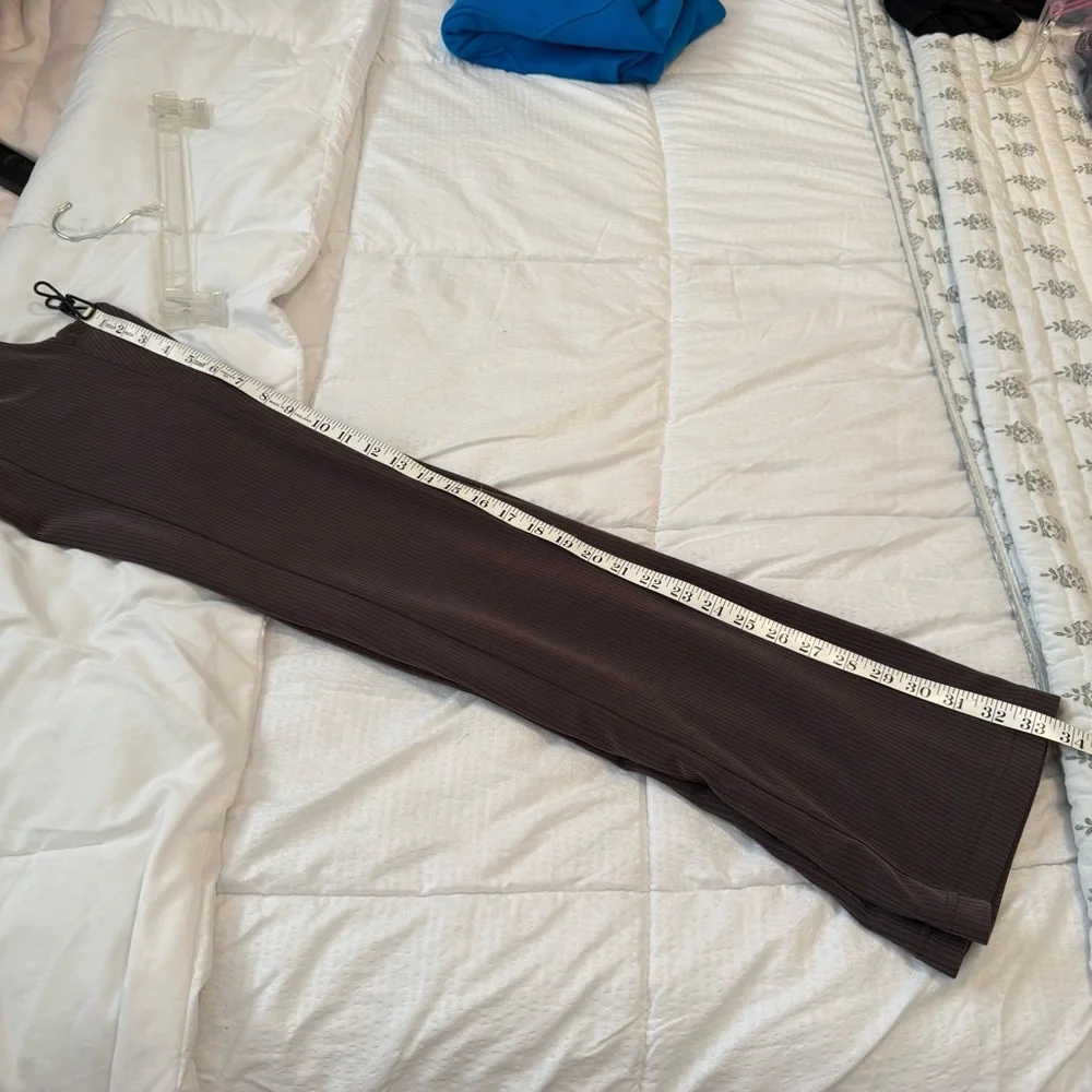 Lululemon ribbed soft stream flare espresso Brown Pants size 2